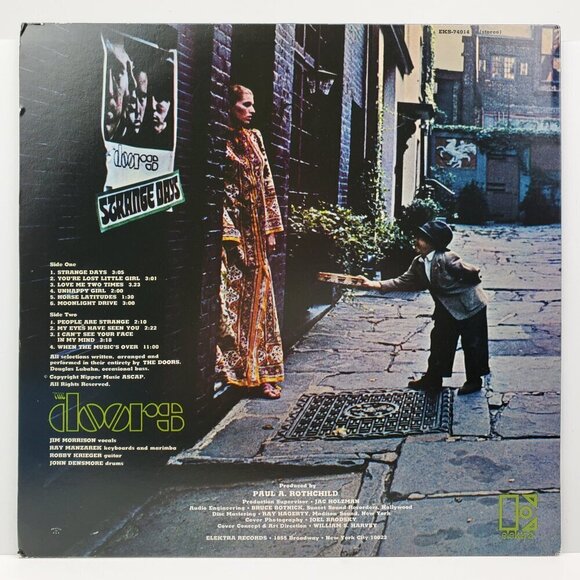 The Doors Strange Days Vinyl Record EKS-74014 Butterfly LP Psych Rock 1976 VG+ - Picture 5 of 11